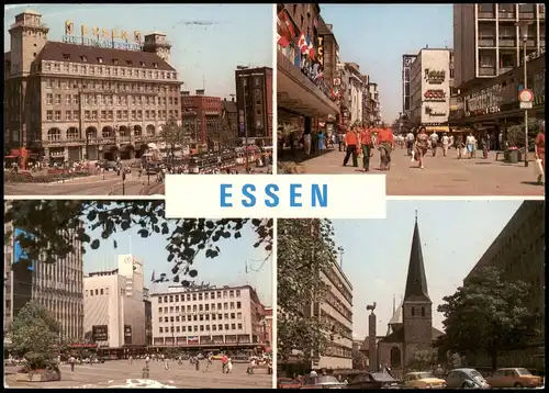 Ansichtskarte Essen (Ruhr) Kettwiger Straße / Tor, Kirche 1976