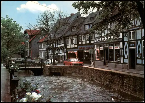Ansichtskarte Goslar An der Abzucht, Auto BMW - Möbelgeschäft 1981