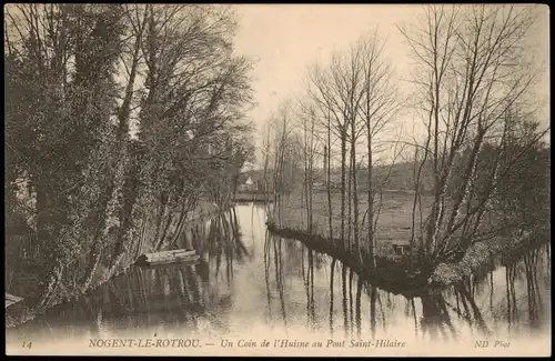 CPA Nogent-le-Rotrou Un Coin de l'Huisne au Pont Saint-Hilaire 1910