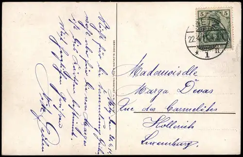 CPA Metz Deutsches Tor Porte des Allemands 1911