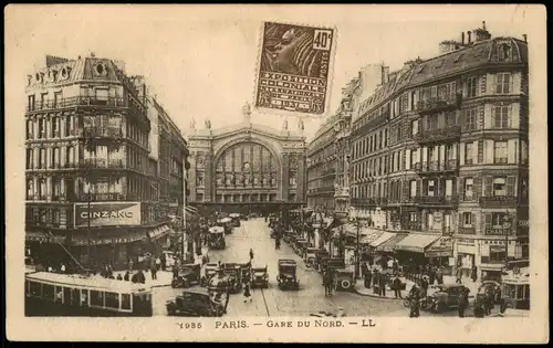 CPA Paris Nordbahnhof Gare Du Nord 1925