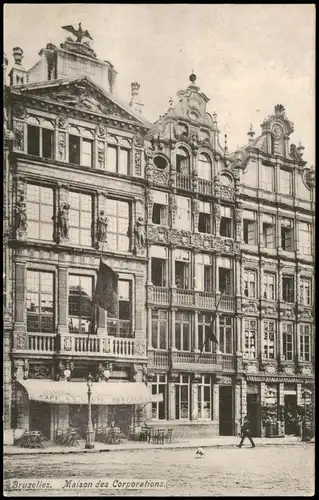 Brüssel Bruxelles Maisons des Corporations; Straßen Ansicht 1910