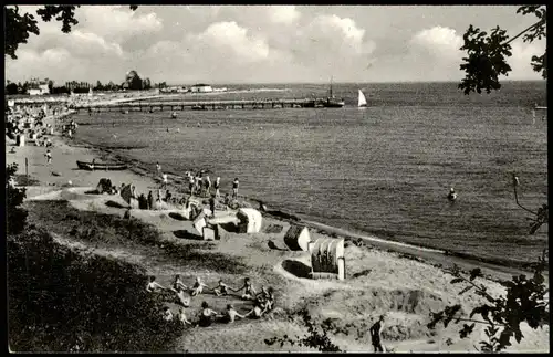 Ansichtskarte Pelzerhaken-Neustadt (Holstein) Strand Strandleben Ostsee 1950