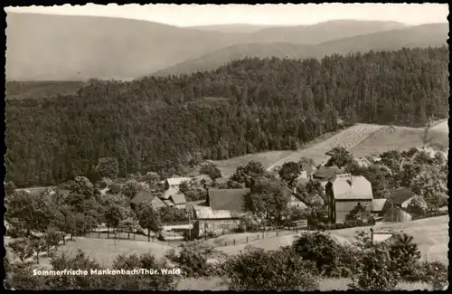 Ansichtskarte Mankenbach-Oberhain Panorama-Ansicht Blick auf den Ort 1964