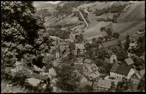 Ansichtskarte Mellenbach-Glasbach Panorama-Ansicht von Mellenbach 1965
