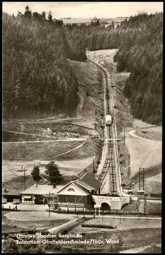Lichtenhain/Bergbahn-Oberweißbach Talstation Obstfelderschmiede Wald   1965