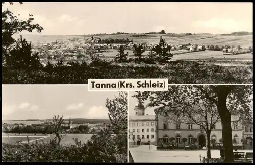 Ansichtskarte Tanna DDR Mehrbildkarte u.a. mit Panorama-Ansichten 1969/1968