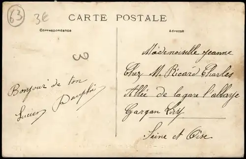 CPA Clermont-Ferrand Vue générale, Stadt-Panorama 1909