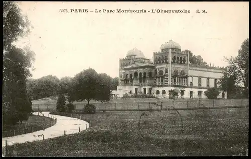 CPA Paris Le Parc Montsouris - L'Observatoire 1920