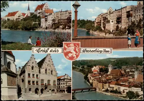 Ansichtskarte Wasserburg am Inn Wasserburg a. Inn 4 Bild: Stadtansichten 1963