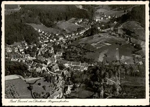 Ansichtskarte Bad Grund (Harz) Luftbild 1939