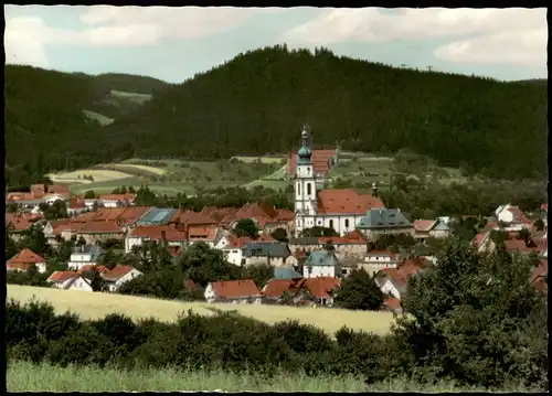 Ansichtskarte Stadtsteinach Stadtpartie (Colorfotokarte) 1955