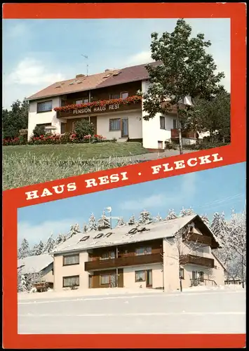 Ansichtskarte Fleckl-Warmensteinach PENSION HAUS RESI 1985