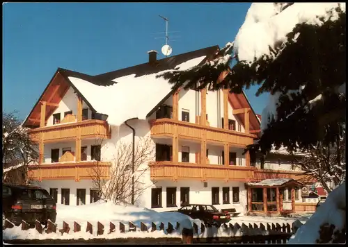 Ansichtskarte Fleckl-Warmensteinach HOTEL BERGBLICK im Winter 1982