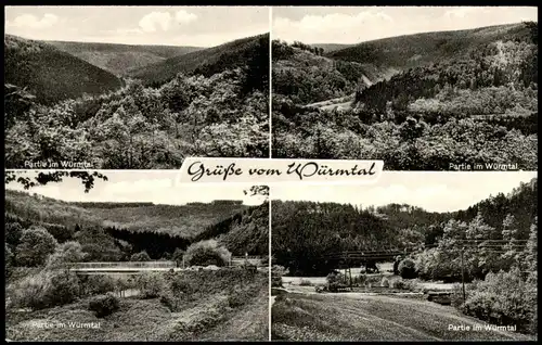 Ansichtskarte Würm-Pforzheim Partie im Würmtal 1965