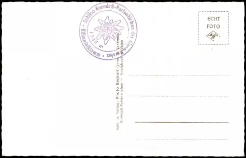 Ansichtskarte Garmisch-Partenkirchen Höllentalklamm 1961  Sektionsstempel