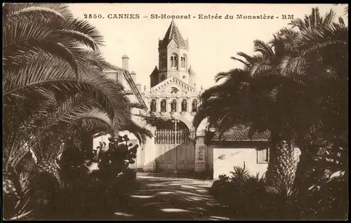 CPA Cannes St-Honorat - Entrée du Monastère 1920