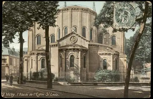 CPA Vichy Abside de l' Eglise S. Louis (Kirche) 1907