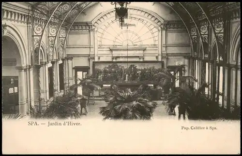 Spa (Provinz Lüttich) Spa (kêr) (Spå / Spâ) Jardin d'Hiver. 1907