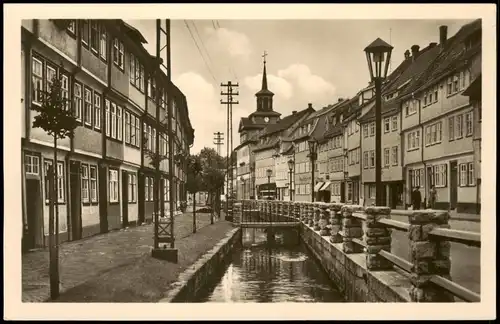 Ansichtskarte Schmalkalden Straßen Partie, Ortsansicht 1954