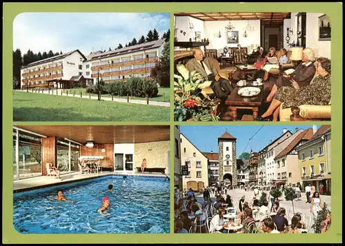 Villingen-Villingen-Schwenningen Mehrbildkarte mit Kurklinik am Germanswald 1975