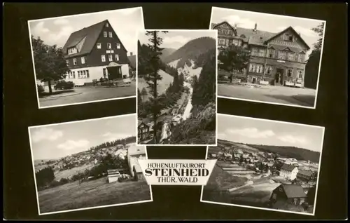 Steinheid-Neuhaus am Rennweg DDR Mehrbild-AK mit Orts- und Umlandansichten 1966
