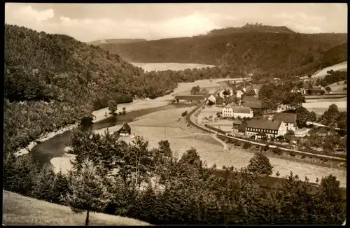 Ansichtskarte Hennersdorf Panorama Blick auf Hennersdorf Krs. Flöha 1964