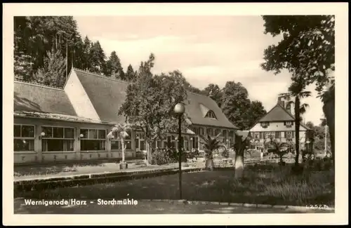 Ansichtskarte Wernigerode Konsum-Gastgaststätte Storchmühle 1956