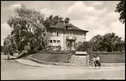 Ansichtskarte Bad Klosterlausnitz Partie am Ambulatorium 1961