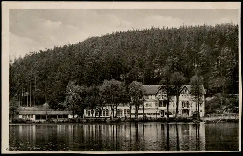 Georgenthal (Thüringen) Kurhaus Schützenhof am Hammerteich 1955