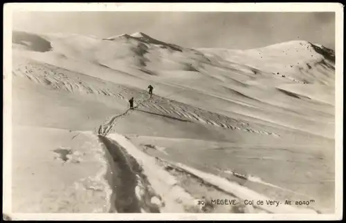 Megève Megève Champs de ski desservis par le Téléférique 1936
