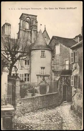 Sarlat-la-Canéda Dordogne Pittoresque, Un Coin du Vieux SARLAT 1910