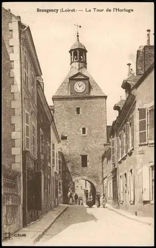 CPA Beaugency Beaugency La Tour de l'Horloge; Ortsansicht 1910
