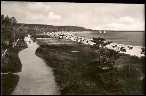 Ansichtskarte Niendorf-Timmendorfer Strand Strand und Promenade 1957
