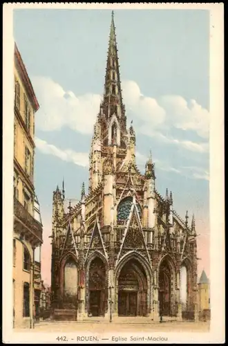 CPA Rouen Eglise Saint-Maclou 1928