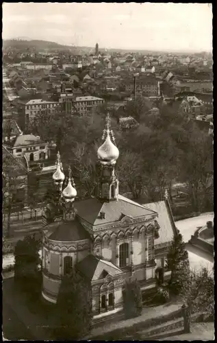 Ansichtskarte Darmstadt Blick vom Hochzeitsturm 1961