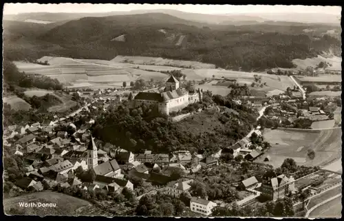 Ansichtskarte Wörth an der Donau Luftbild 1958