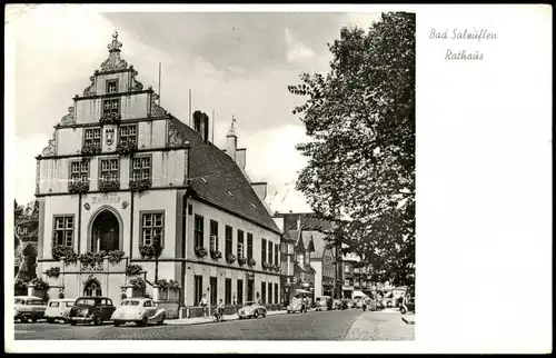Ansichtskarte Bad Salzuflen Rathaus, VW-Käfer 1959