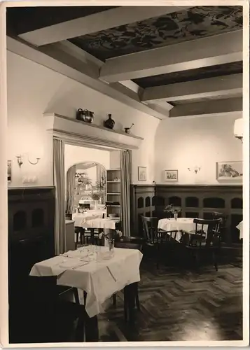 Charlottenburg-Berlin Restaurant Rapallo - Gastraum (Bleibtreustraße) 1959