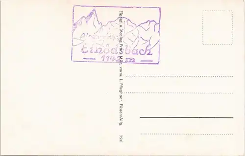 Ansichtskarte Einödsbach-Oberstdorf (Allgäu) Trettachspitze 1942