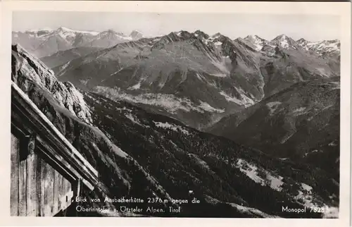 Ansichtskarte Flirsch Ansbacher Hütte 1936