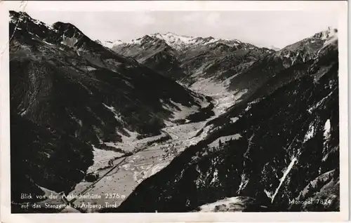 Ansichtskarte Flirsch Ansbacher Hütte, Stanzertal 1955