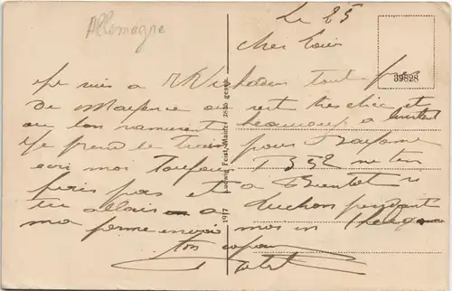 Ansichtskarte Mainz Eisenbahnbrücke 1925