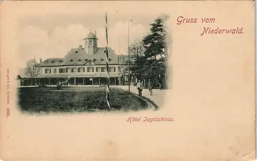 Postcard Niederwald-Wildschütz Dolní Les Vlčice Jagdschloß 1907
