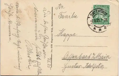 Postcard Swinemünde Świnoujście Strandleben - Boote, Hotels 1925