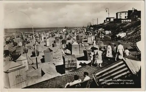Ansichtskarte Wangerooge Strandleben, Villen Promenade 1935