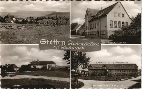 Stetten Hohenzollern-Hechingen Schulhaus, Schuhfabriken Wolf 1959