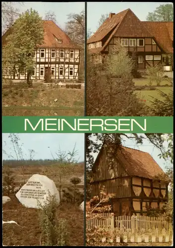 Meinersen Mehrbild-AK mit Rathaus, Erholungsheim, Speicher Böckelse 1970