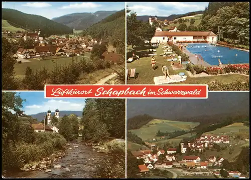 Bad Rippoldsau-Schapbach MB Ortsansichten v. Schapbach im Schwarzwald 1980