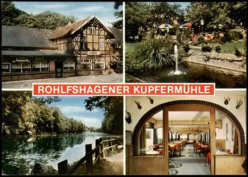 Rolfshagen (Rümpel) Mehrbildkarte Rohlfshagener Kupfermühle 1982